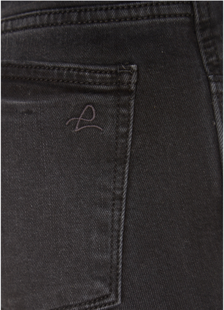 'Patti' Corvus Black High Rise Cropped Jeans - Jessimara