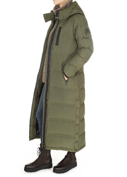 'Jocada' Long Army Green Coat