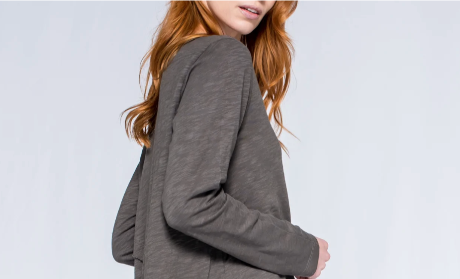 Wilt Round Neck Rib Styled Hem Lis Top In White