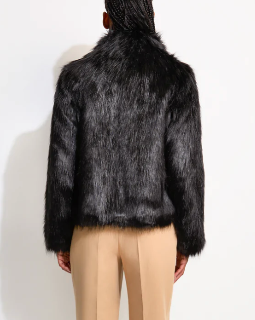 Unreal Fur Delicious Short Black Fur Jacket