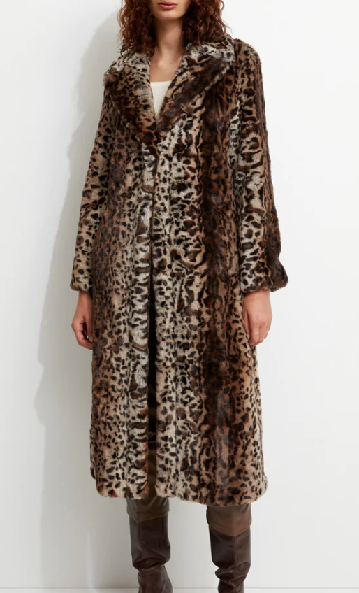 Unreal Fur Alpha Long Leopardess Coat