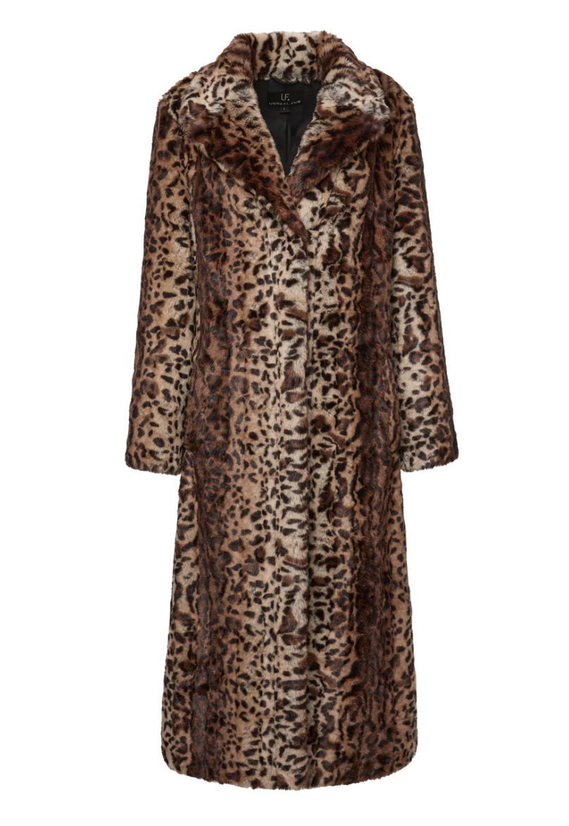 Unreal Fur Alpha Long Leopardess Coat