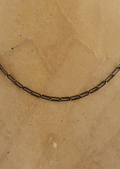 Black Rectangular Belcher Chain Necklace - Jessimara