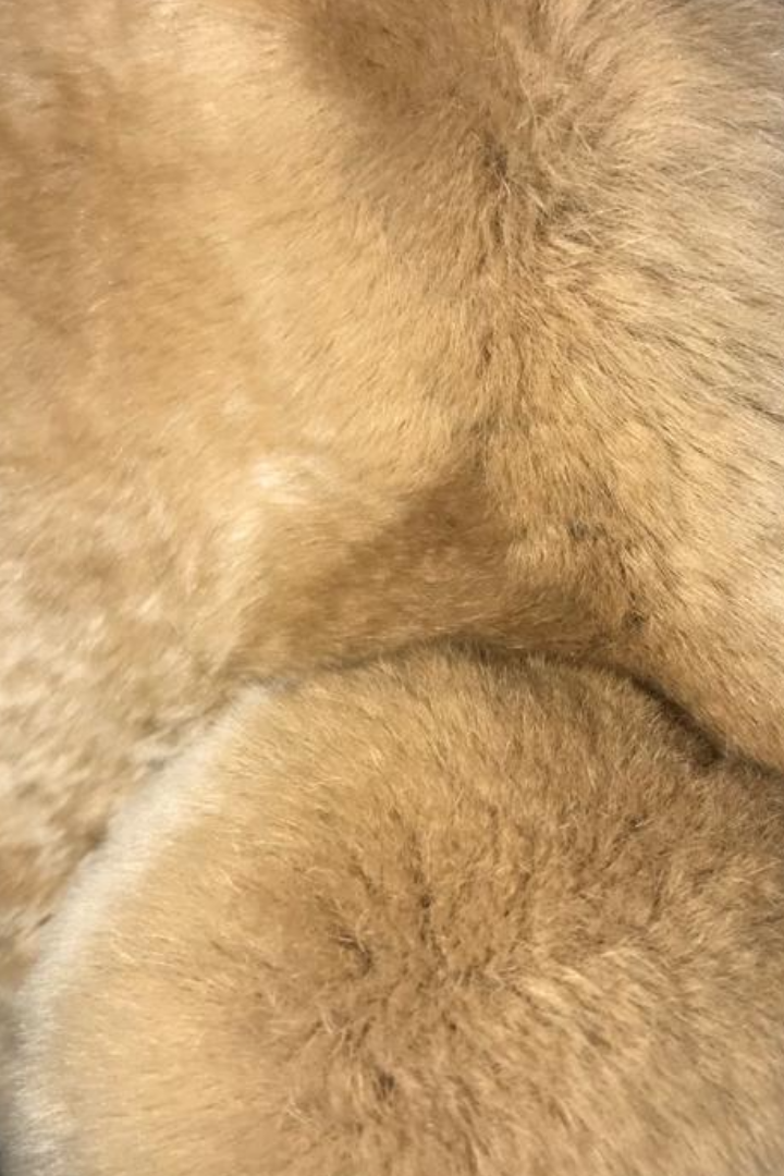 Camel Magnetic Real Rex Rabbit Bobble Scarf - Jessimara