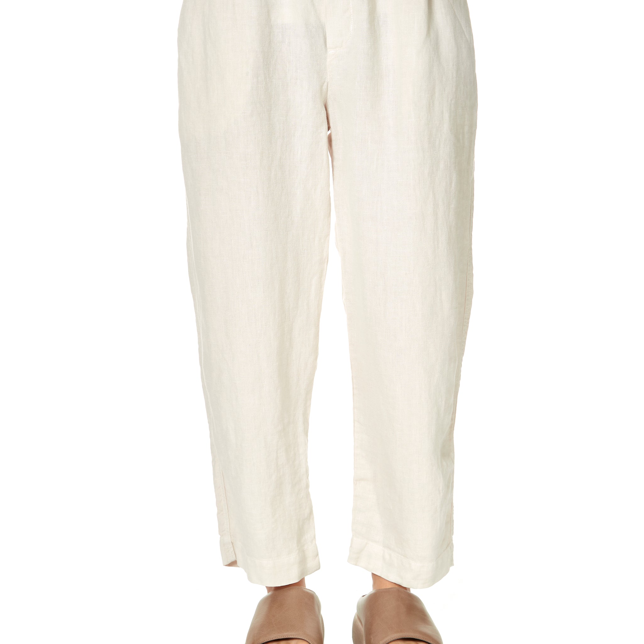 Jessie Bisque Linen Trousers