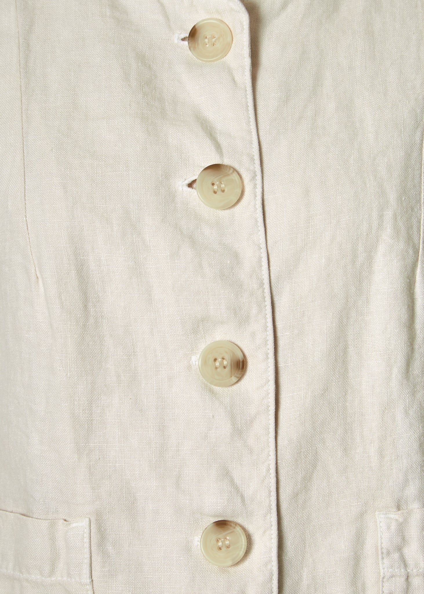 Brielle Bisque Linen Jacket