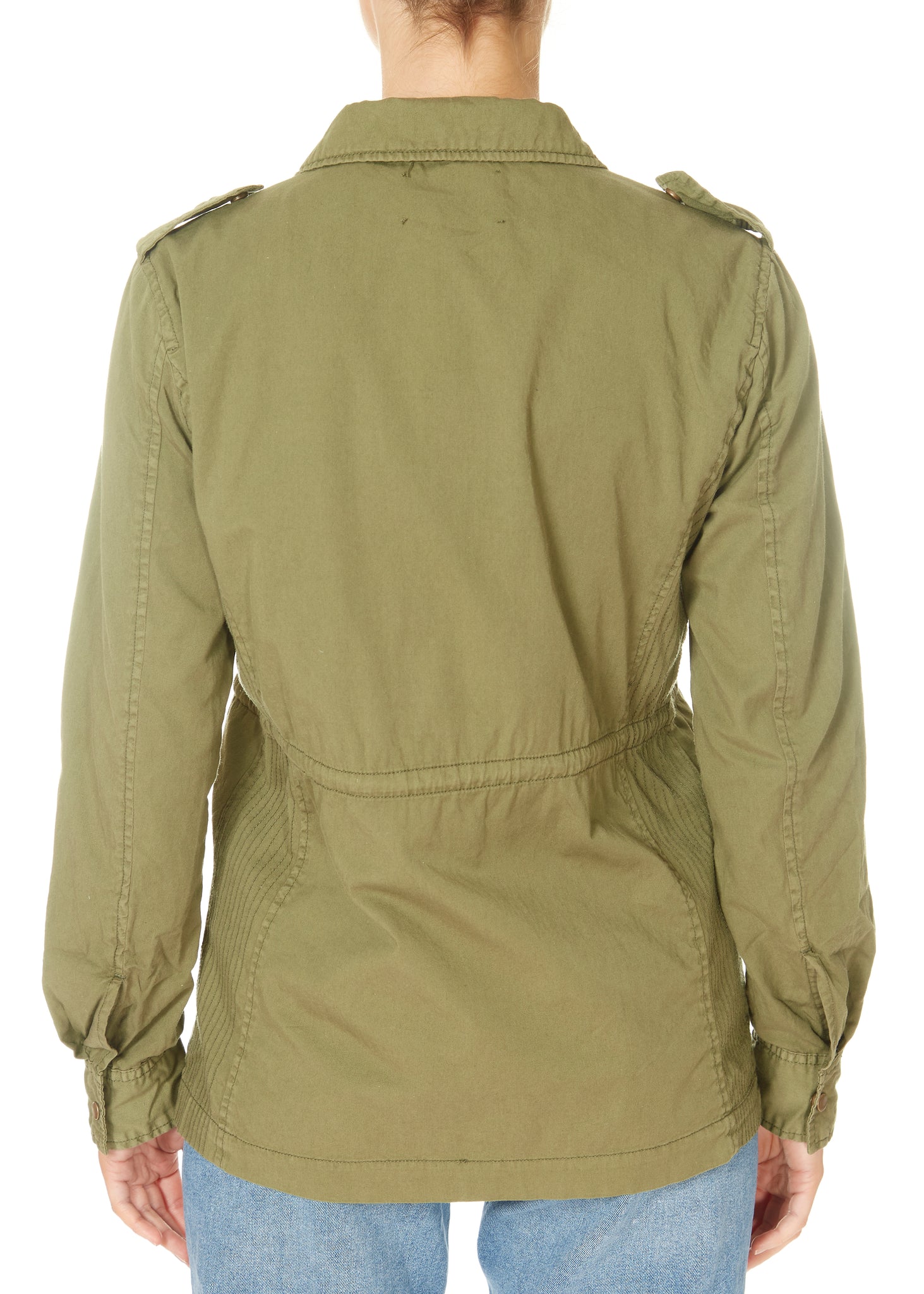 Velvet Ruby Military Jacket Forest