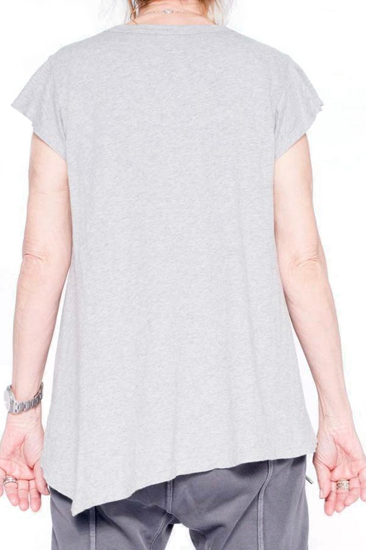 Sexy Heather Grey V Neck T Shirt - Jessimara