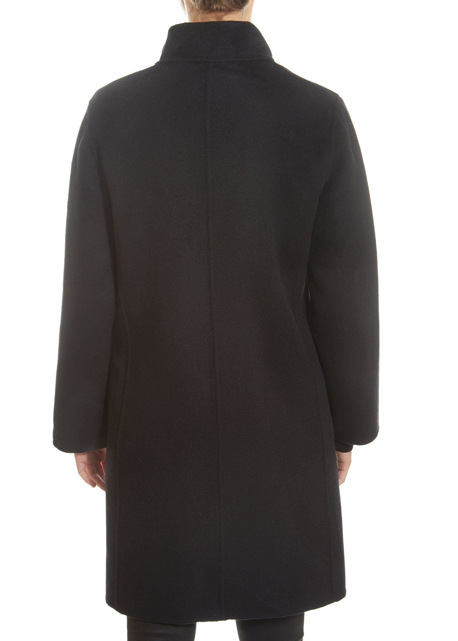 Black 2 Piece Gilet and Coat with Mink Trim - Jessimara