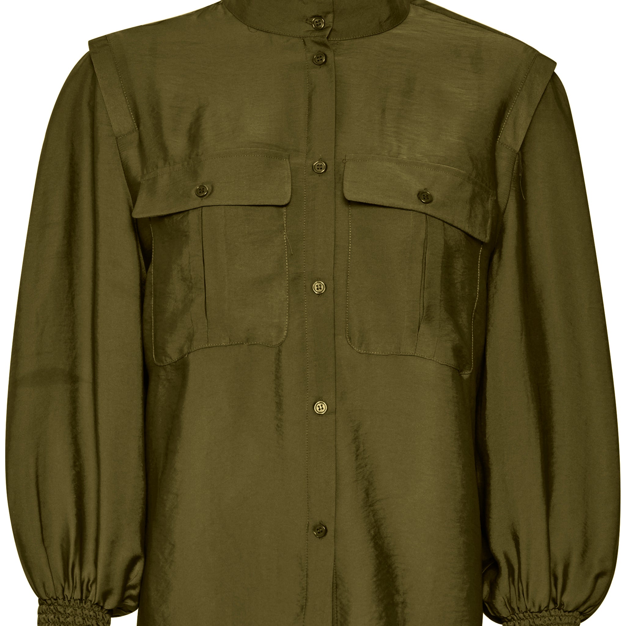 Gestuz Luella Dark Olive Shirt