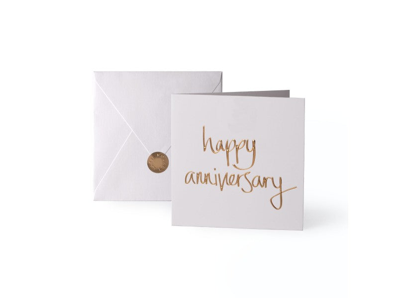 'Happy Anniversary' Gold Card - Jessimara