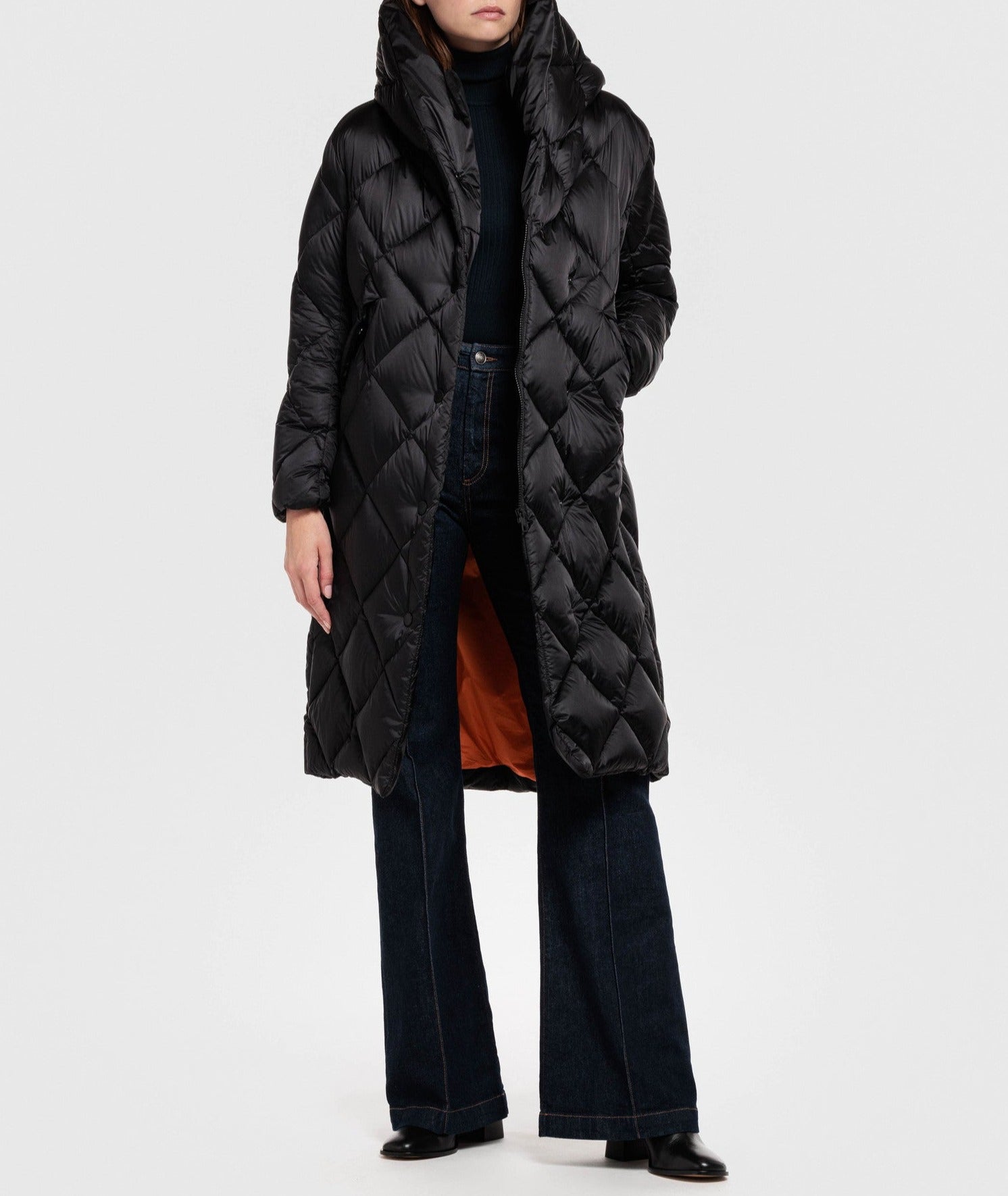 Creenstone Quilted Puffer Coat Black