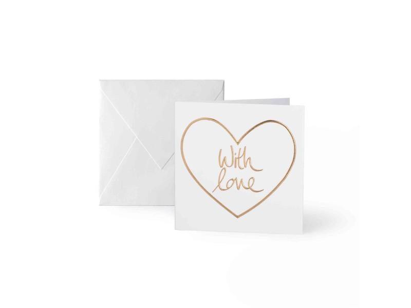 'With Love' Mini Gold Card - Jessimara