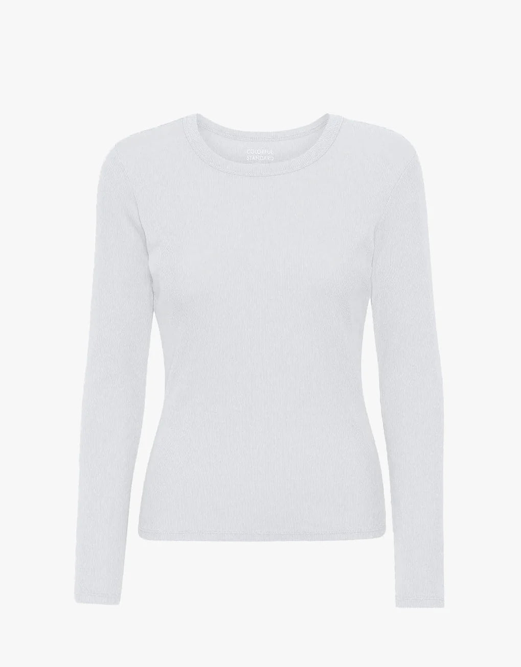 Organic Rib Long Sleeve T-Shirt Optical White